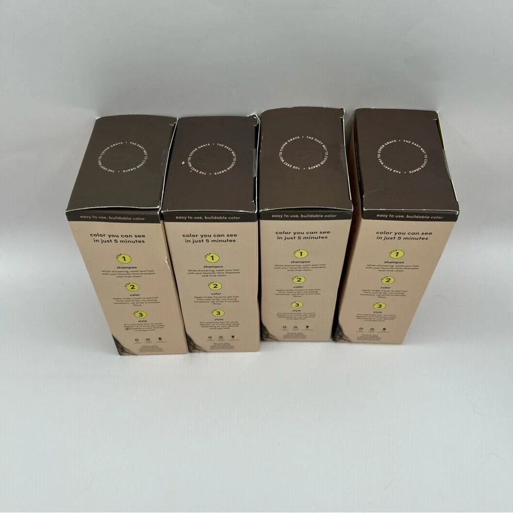 4X Hims Under Cover Hair Color & Conditioner Rich Black 5 fl oz New